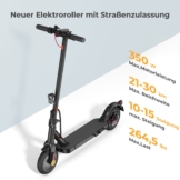 iScooter E9-Serie E-Scooter Mit Straßenzulassung (ABE,eKFV)