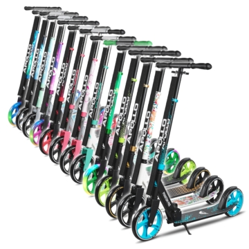 Klappbarer City Roller für Kinder "Phantom" höhenverstellbarer Tretroller